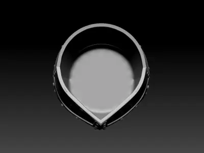 High-poly model knight helmet 3D model