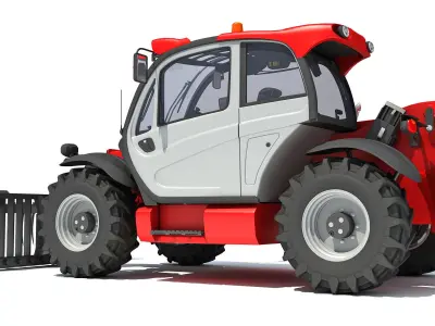 3D Manitou Telehandler 3D model