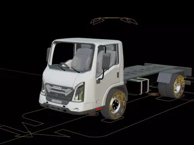 Isuzu M27 Cab Chassis 3D model