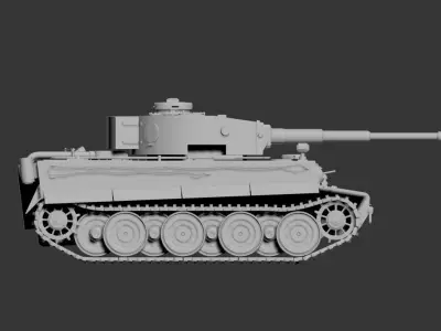 3D model of a tank 3D model