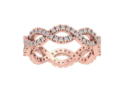 Infinity Wedding Band 3D print model buy