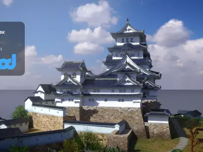 Japanese Castle 3D model purchase