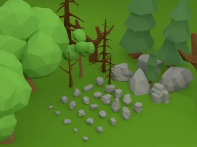 Extreme LowPoly Packs Free low-poly 3D model