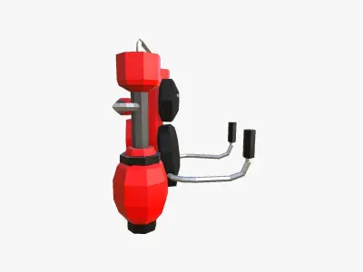Jetpack Low Poly G02 - SciFi Character Design Low-poly 3D model