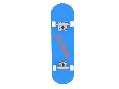 Skateboard Low-poly 3D model Low-poly 3D model Low-poly 3D model