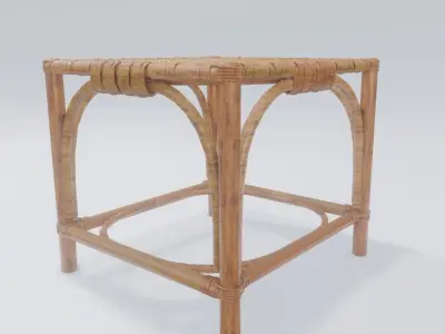 handmade weaved chair 3D model