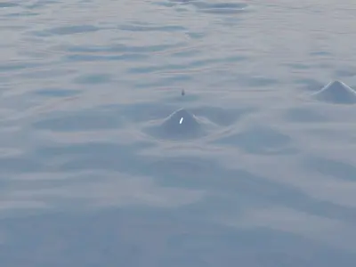 Raining Low-poly 3D model