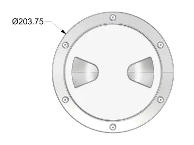 Marine Inspection Lid 3D model