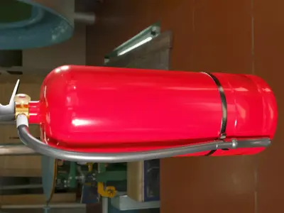 Low-Poly Fire Extinguisher Low-poly 3D model purchase