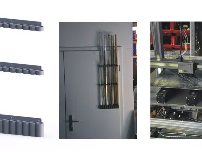 Holder for rod material 3D print model