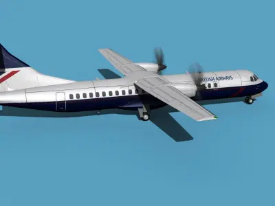 ATR  ATR-72-600 British Airways 3D model