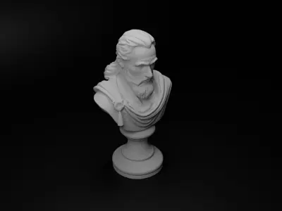 Sword Master Bust Chess 3D print model buy