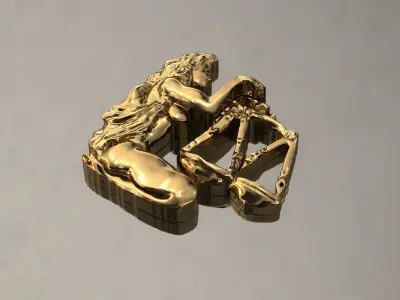 Zodiac 16 horoscope Libra 3D print model