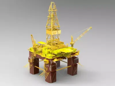  Oil Platform 3D model
