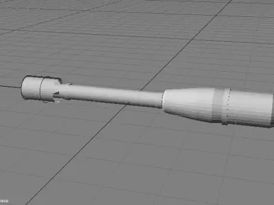 Rocket Launcher - Projectile - M6A1 3D model
