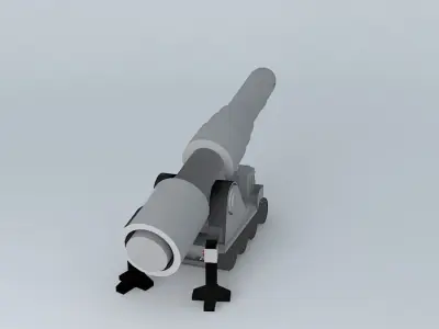 Mobile artillery Free 3D model