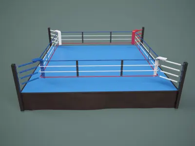 Boxing Ring PBR Low-poly 3D model