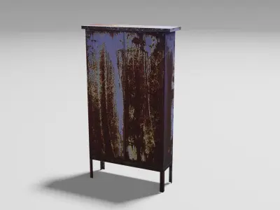 Abandoned Transformer Box Low-poly 3D model