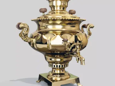 samovar Low-poly 3D model