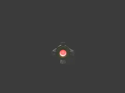 Rescue capsule Low-poly 3D model
