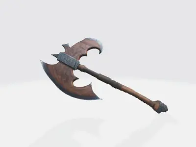 Mystic Rune Axe 3D model