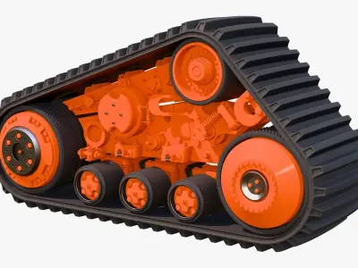 Rubber Track Assembly M1 3D model