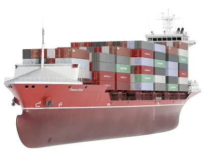 Container Feeder 800 Red 3D model