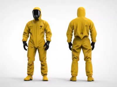 Hazmat suit 3D model purchase