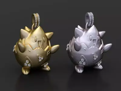  GOLD Bomb Pendant 3D print model