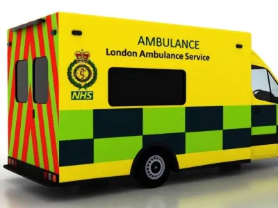 Mercedes Benz Sprinter Truck England Ambulance UK 3D model