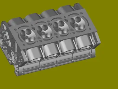cylinderhead top part Free 3D model