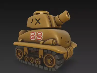 Metal Slug Tank 05 3D print model