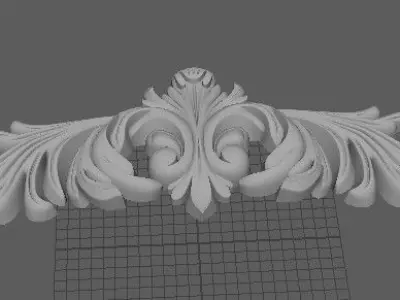 dekor ornate scroll 3D model