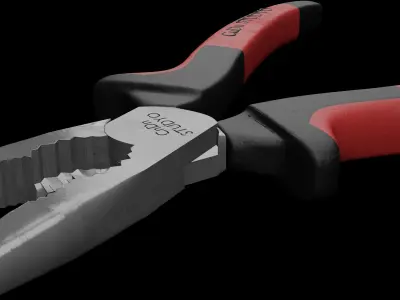 needle nose pliers 3D model