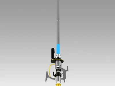 Arknights Purestream Cosplay Weapon Prop replica 3D model