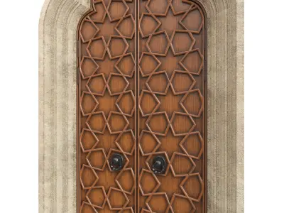Entrance classic door 125 3D model
