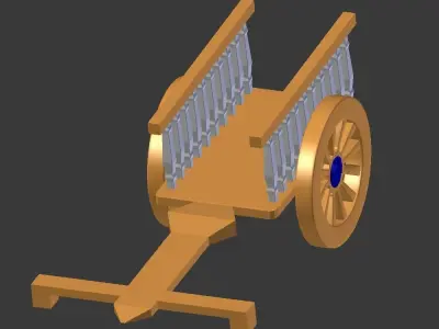 classic village vehicle 3D model