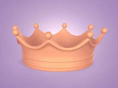 Royal Crown  Low-poly 3D model