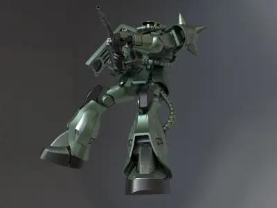 GUNDAM Animation    Zaku 3D model