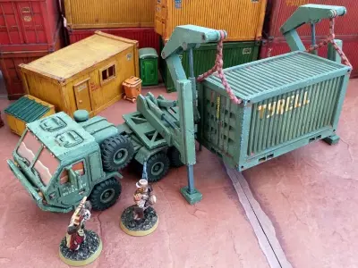 Military Transporter - 28mm Sci-Fi 3D print model