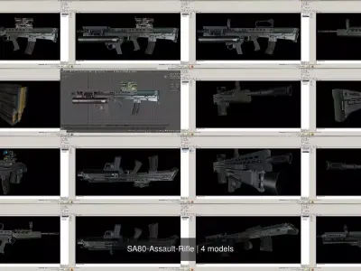 SA80-Assault-Rifle weapons pack
