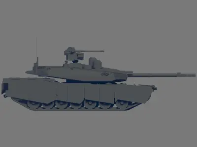 Abrams X 3D model
