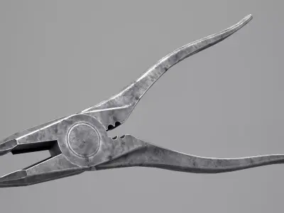 Game Ready Pliers metal Free low-poly 3D model