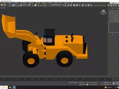 Loader Construction L929 Simplified Low-poly 3D model