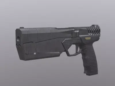 Maxim 9 Silenced  Low-poly 3D model