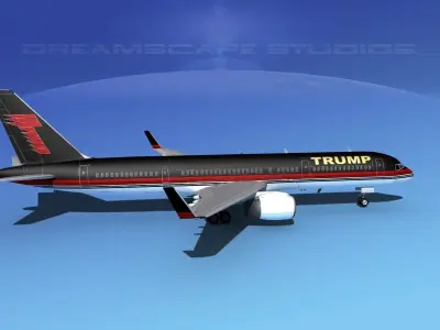 Boeing 757-200 Trump 3D model