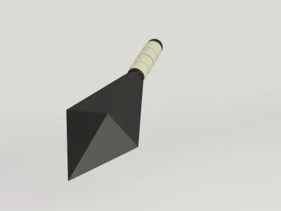 Kunai blade Low-poly 3D model