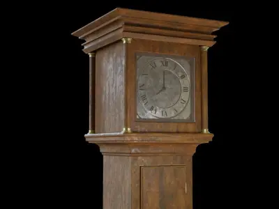Old clock Free low-poly 3D model