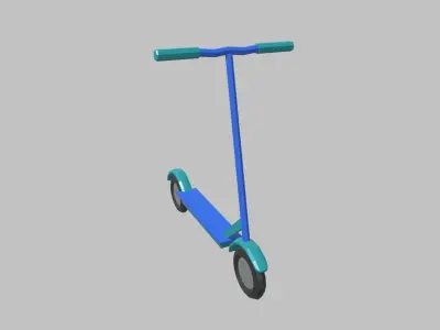 Low Poly Scooter 01 Low-poly 3D model