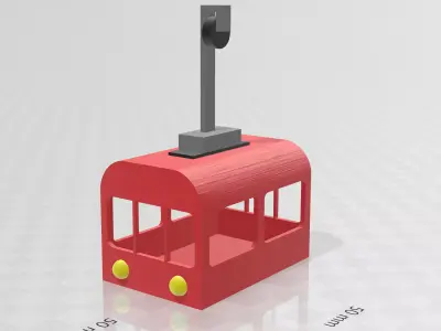 Simple Cable Car 3D print model